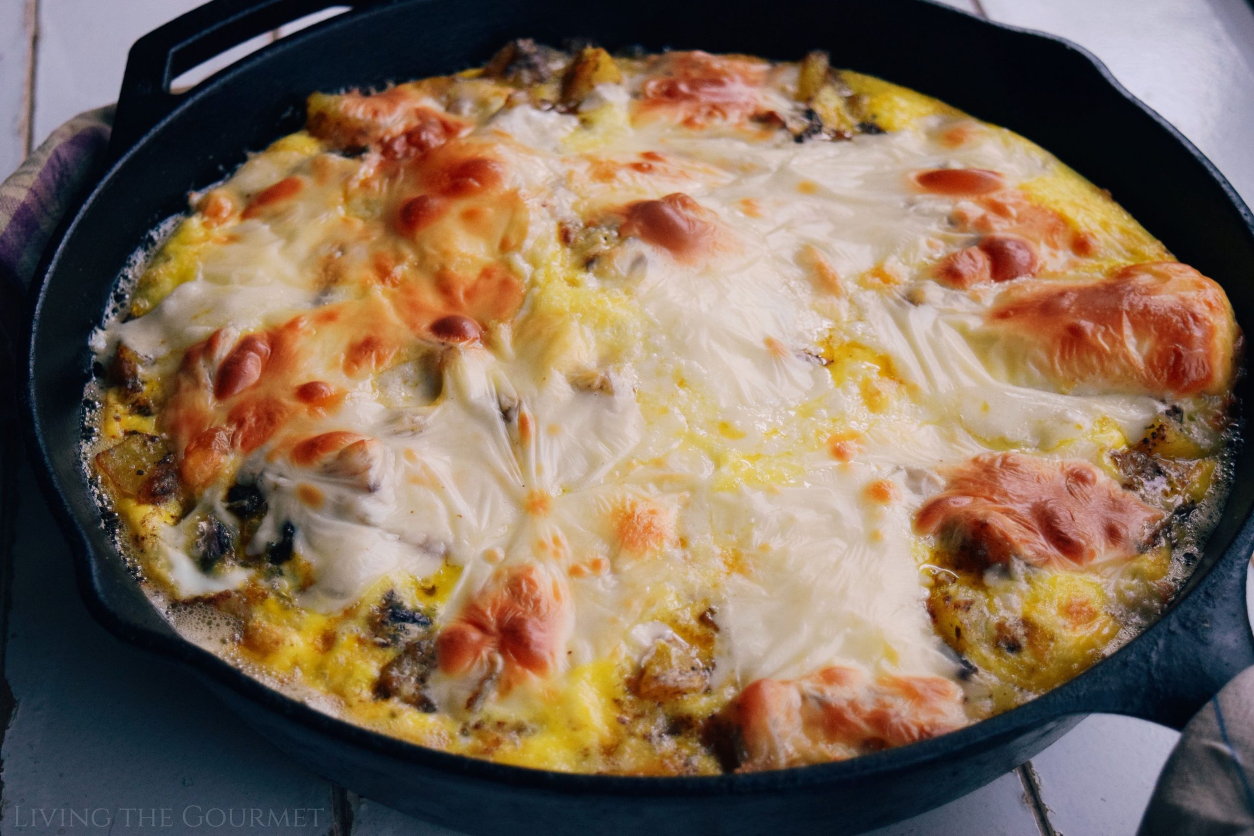 Baked Omelet in a Cast Iron Skillet : Hearts Content Farmhouse