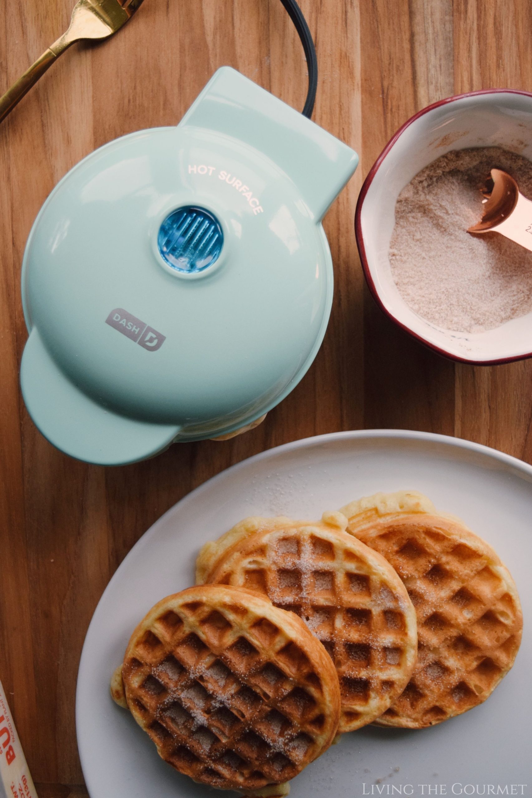 Dash Mini Waffle Maker Review Unboxing Waffle Recipe - Bow and Go