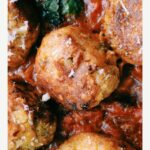 Spicy Chickpea Meatballs and Spicy Red Sauce