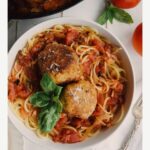 Spicy Chickpea Meatballs and Spicy Red Sauce