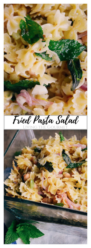 Fried Pasta Salad - Living The Gourmet