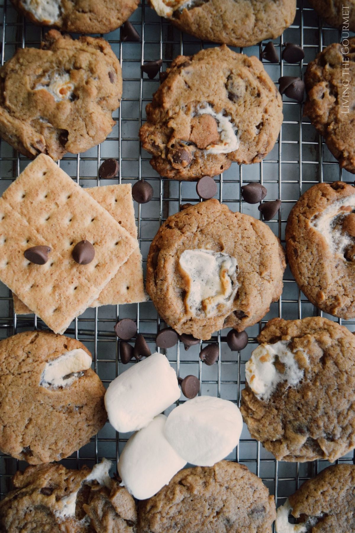 Brown Butter S'mores Chocolate Chip Cookies