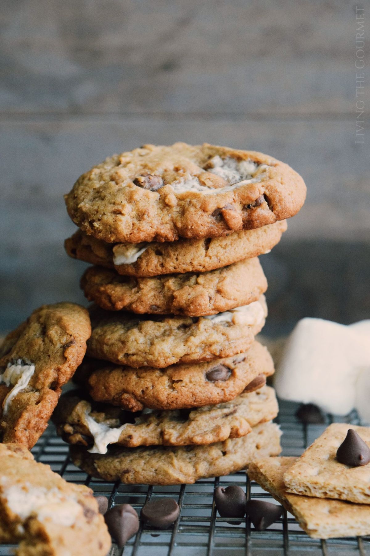 Brown Butter S'mores Chocolate Chip Cookies