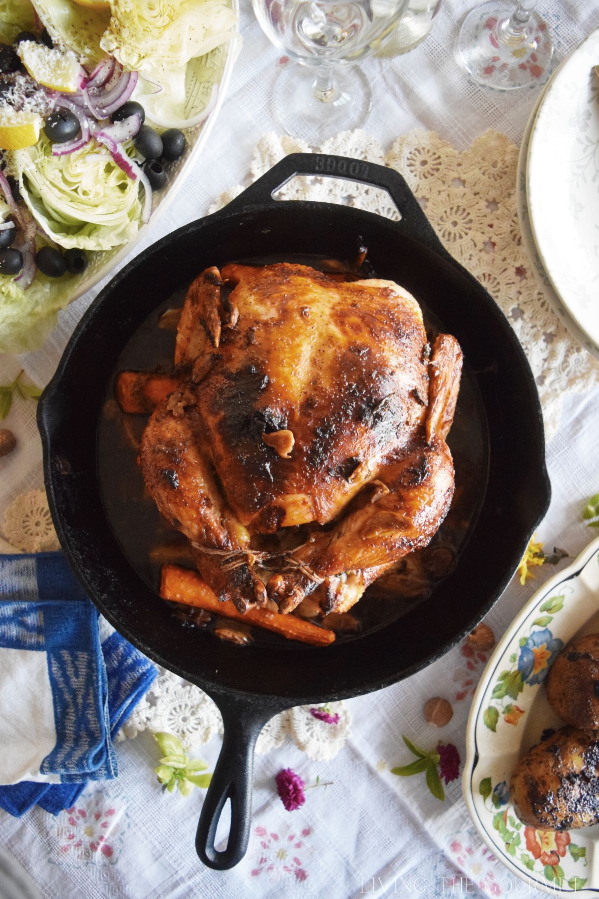 Garlic and Basil Roast Chicken