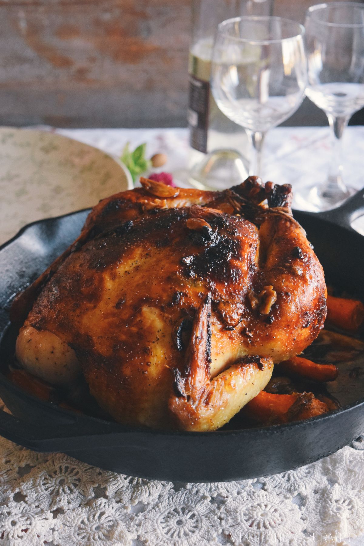 Garlic and Basil Roast Chicken