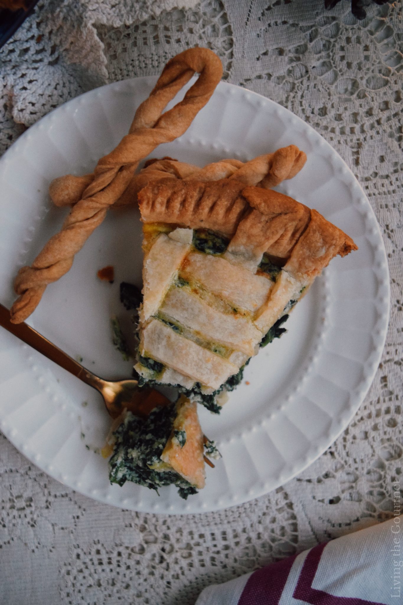 Italian Spinach Pie - Living The Gourmet