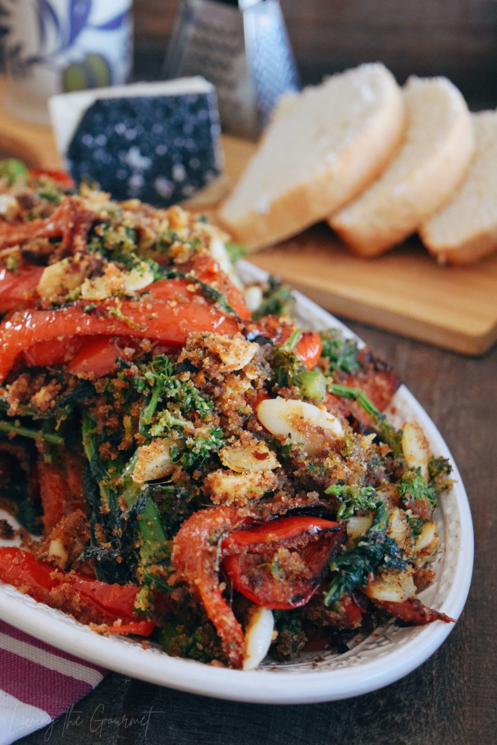 Sautéed Broccoli Rabe & Peppers with Breadcrumbs Living The Gourmet