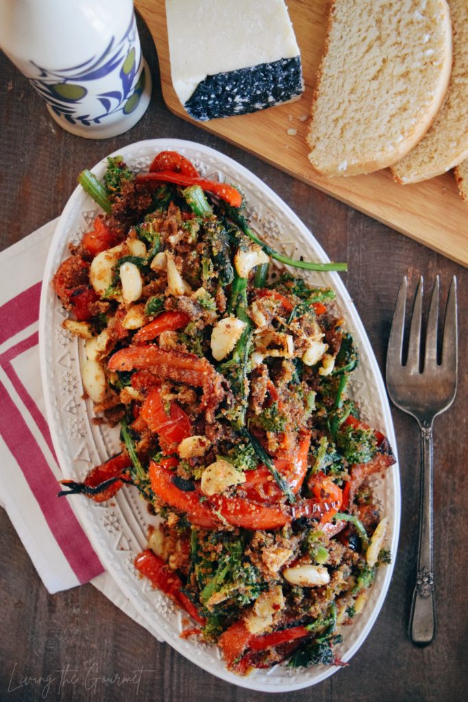 Sautéed Broccoli Rabe & Peppers with Breadcrumbs Living The Gourmet