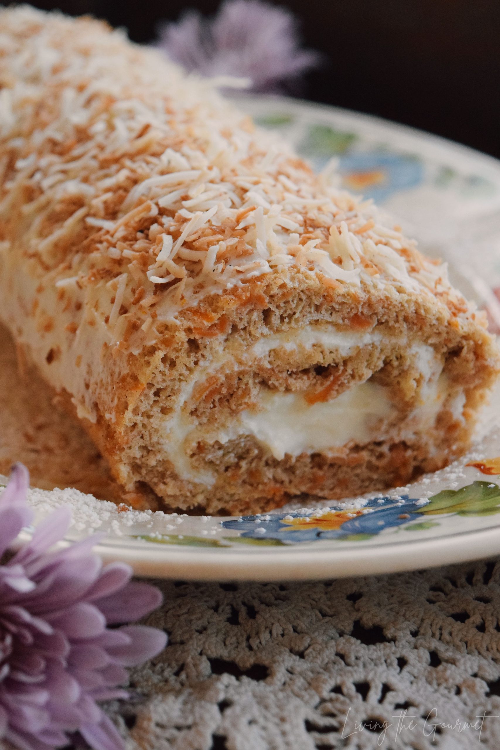 Spring roll cake isolated on white background. Lumpia is a typical Semarang  cake. The spring roll