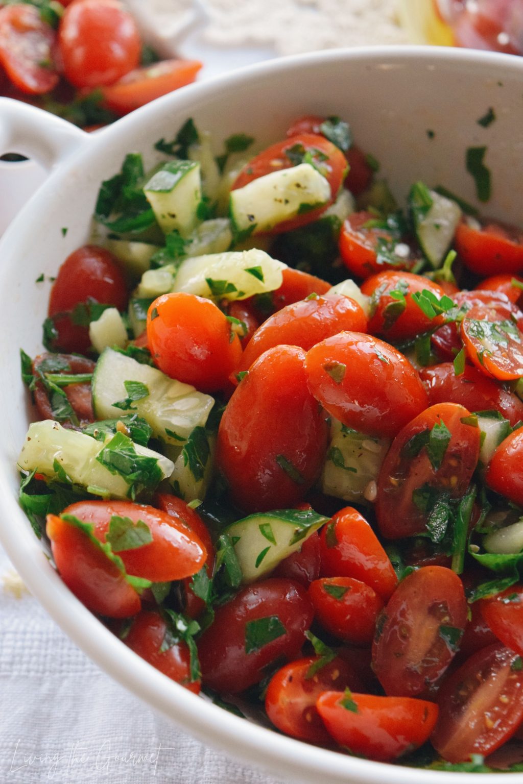 Moroccan Tomato Salad - Living The Gourmet