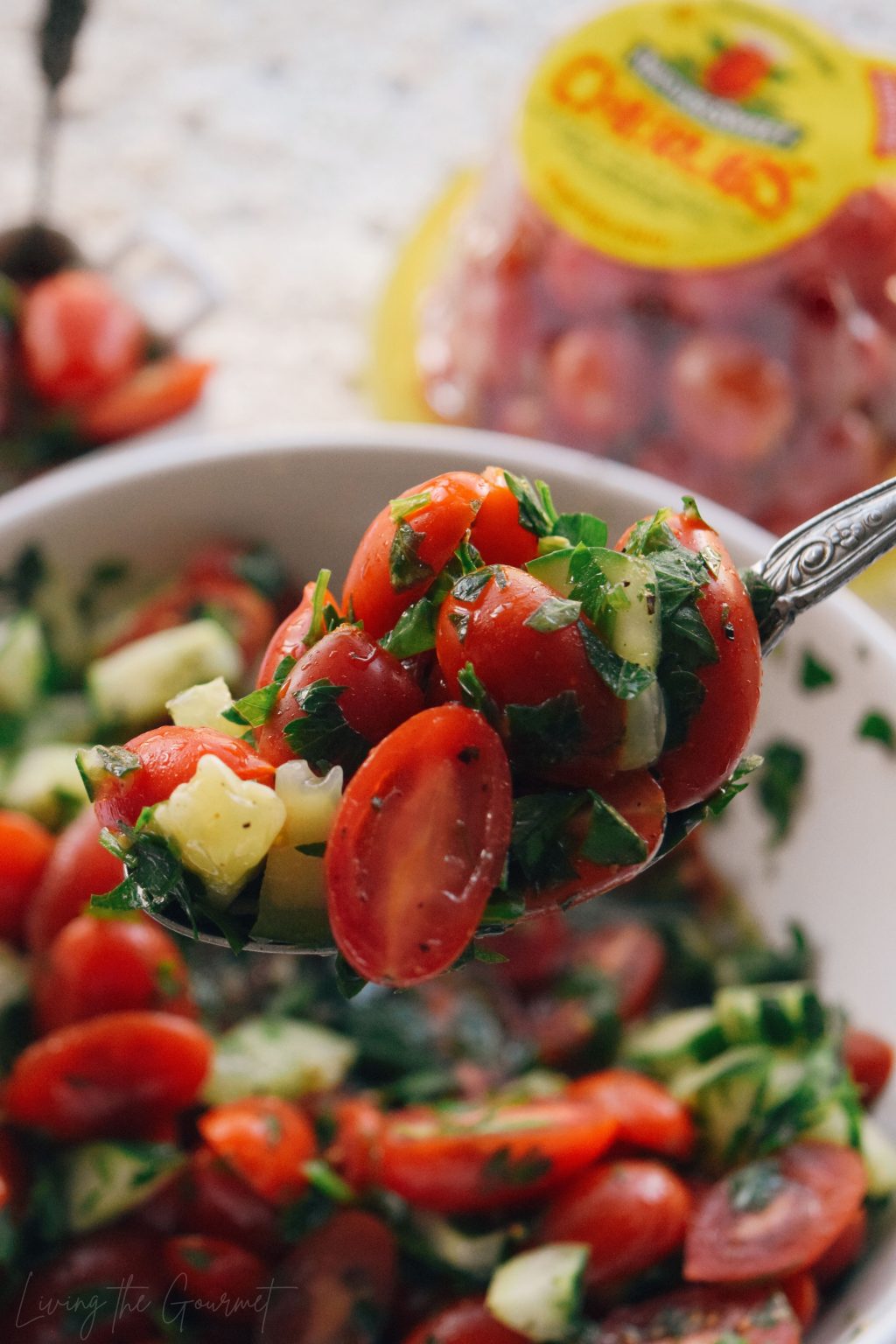 Moroccan Tomato Salad - Living The Gourmet