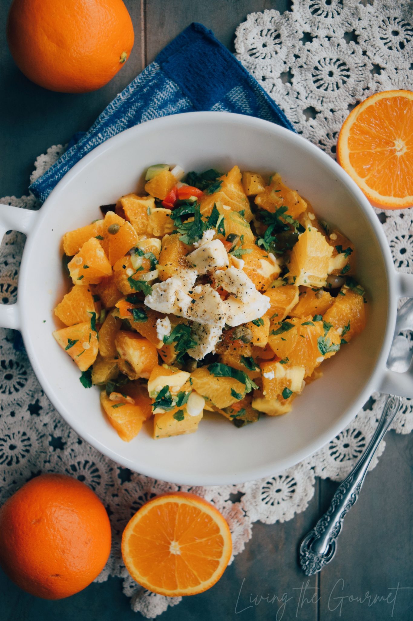 Mediterranean Orange Salad - Living The Gourmet