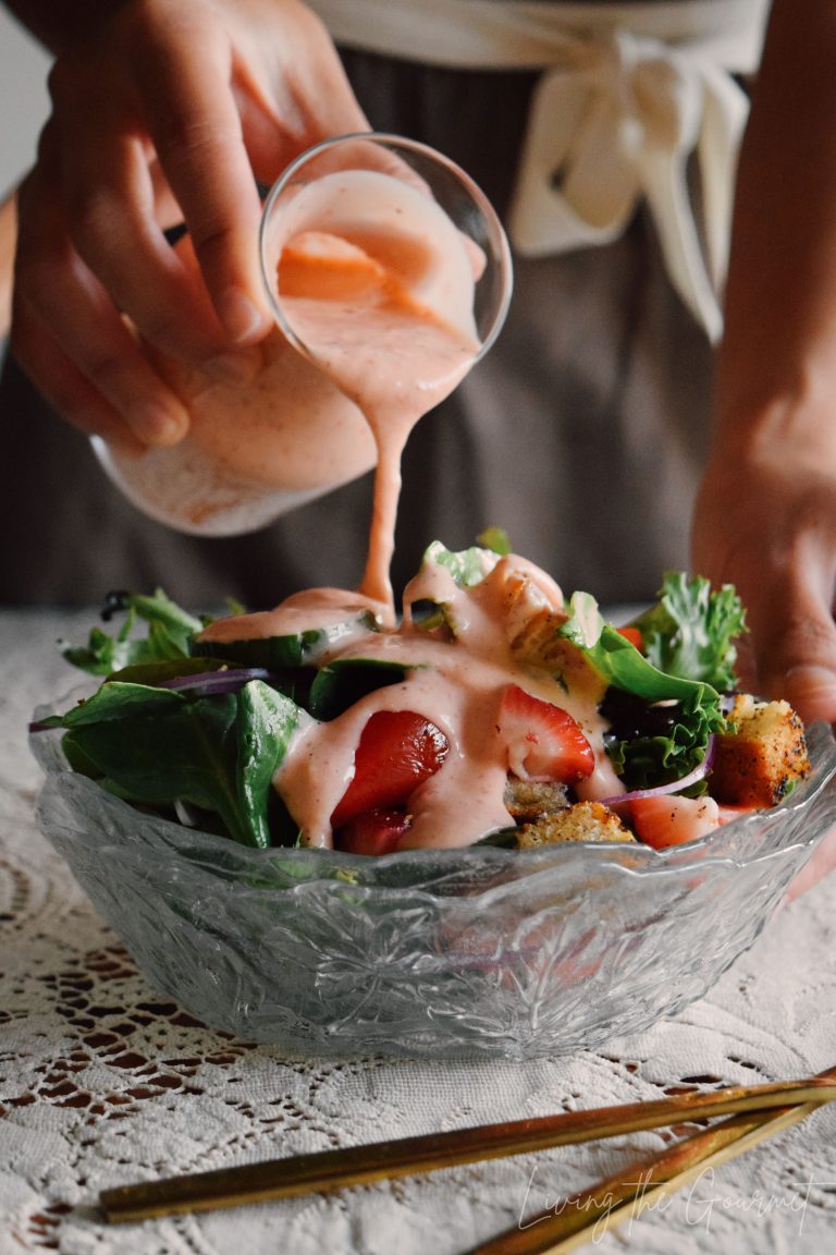 Fresh Strawberry Vinaigrette - Living The Gourmet