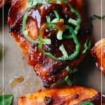 Chicken Thighs and Rum BBQ Sauce