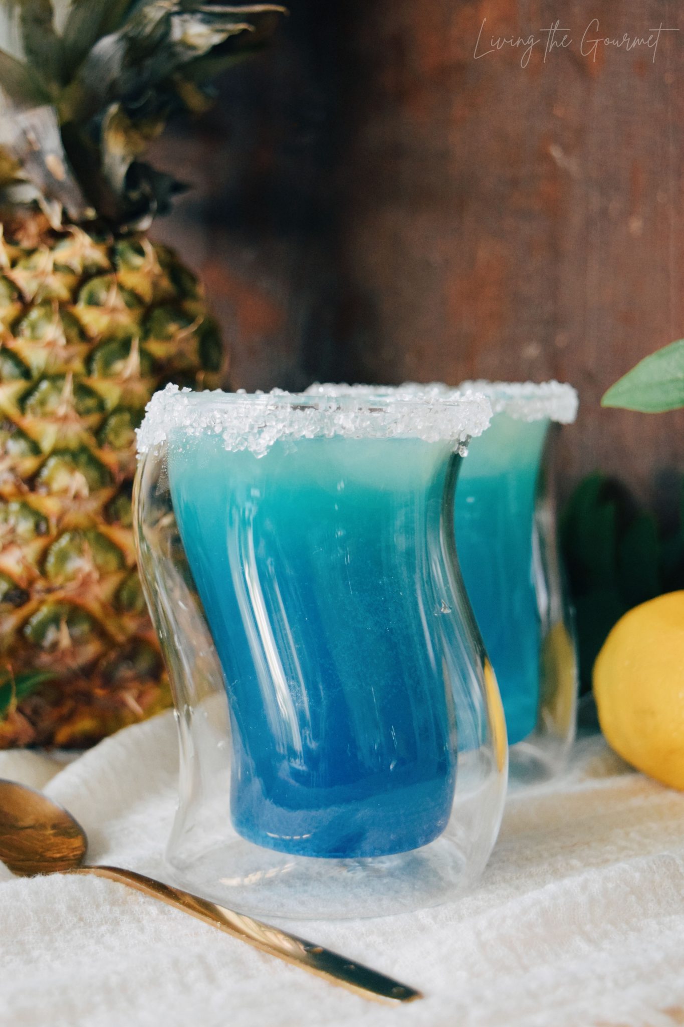 Blue Monday Curacao Mocktail Living The Gourmet