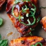 Chicken Thighs and Rum BBQ Sauce