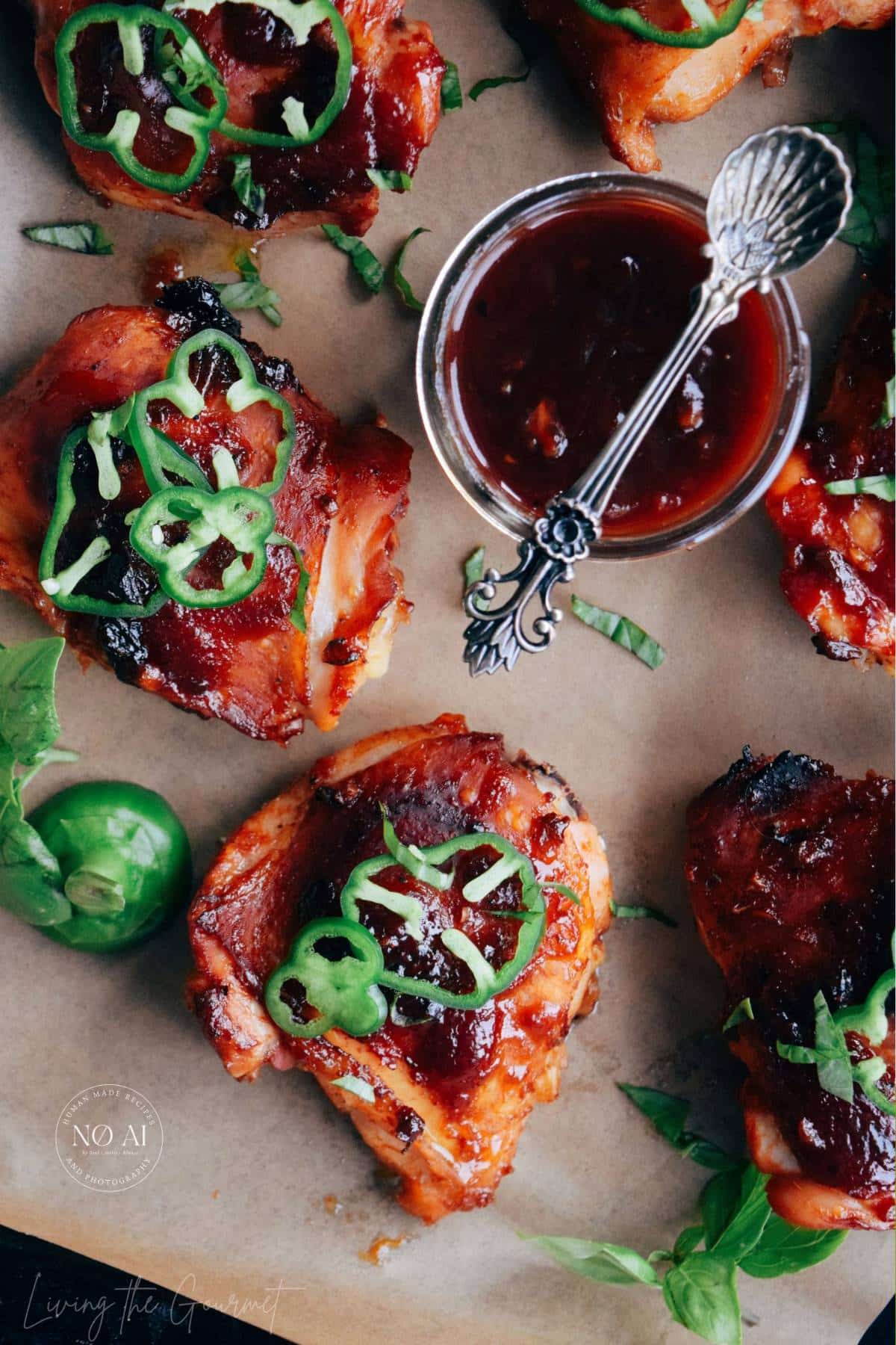 Chicken Thighs and Rum BBQ Sauce