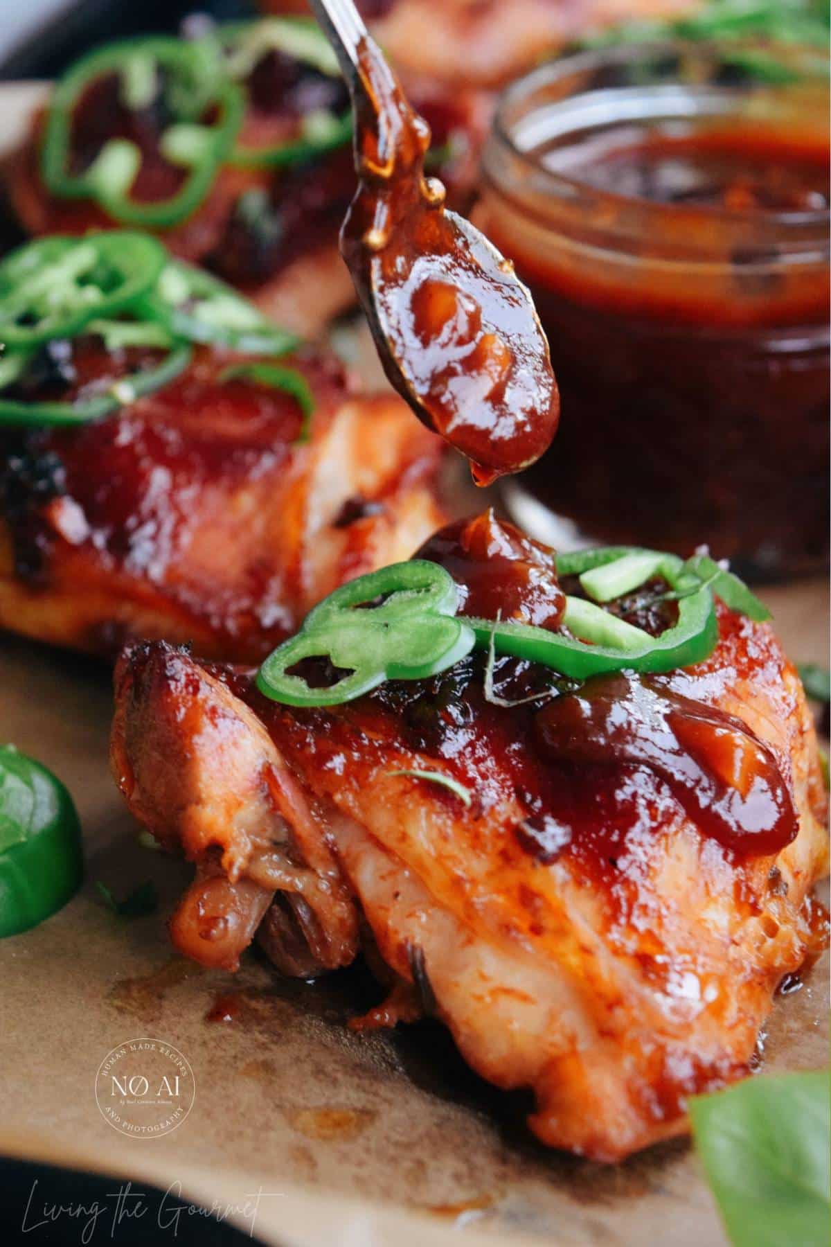 Chicken Thighs and Rum BBQ Sauce