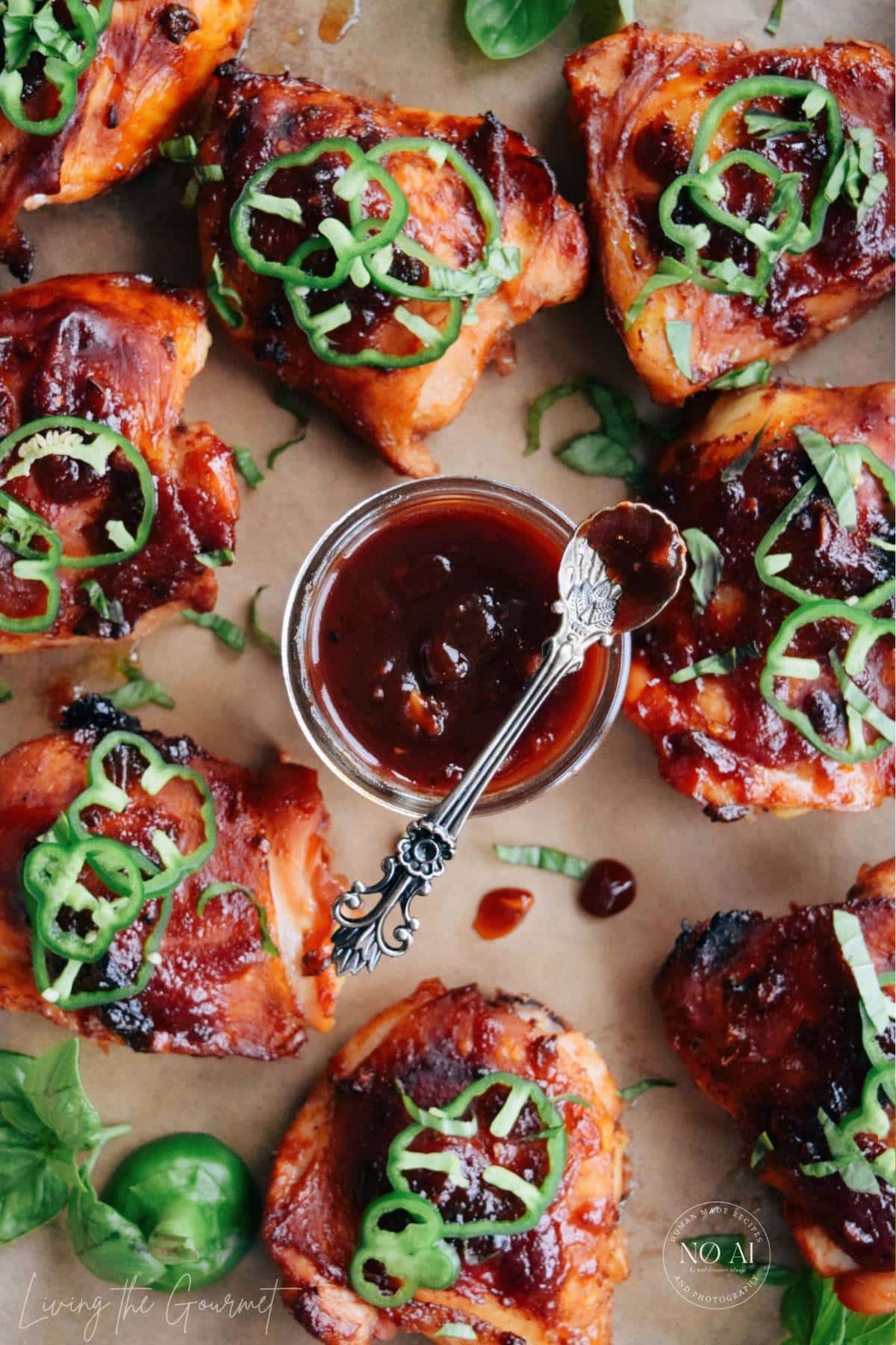 Chicken Thighs and Rum BBQ Sauce