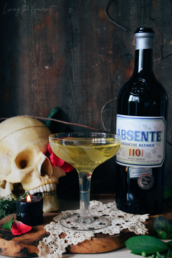 Red Skull Absinthe Bottle