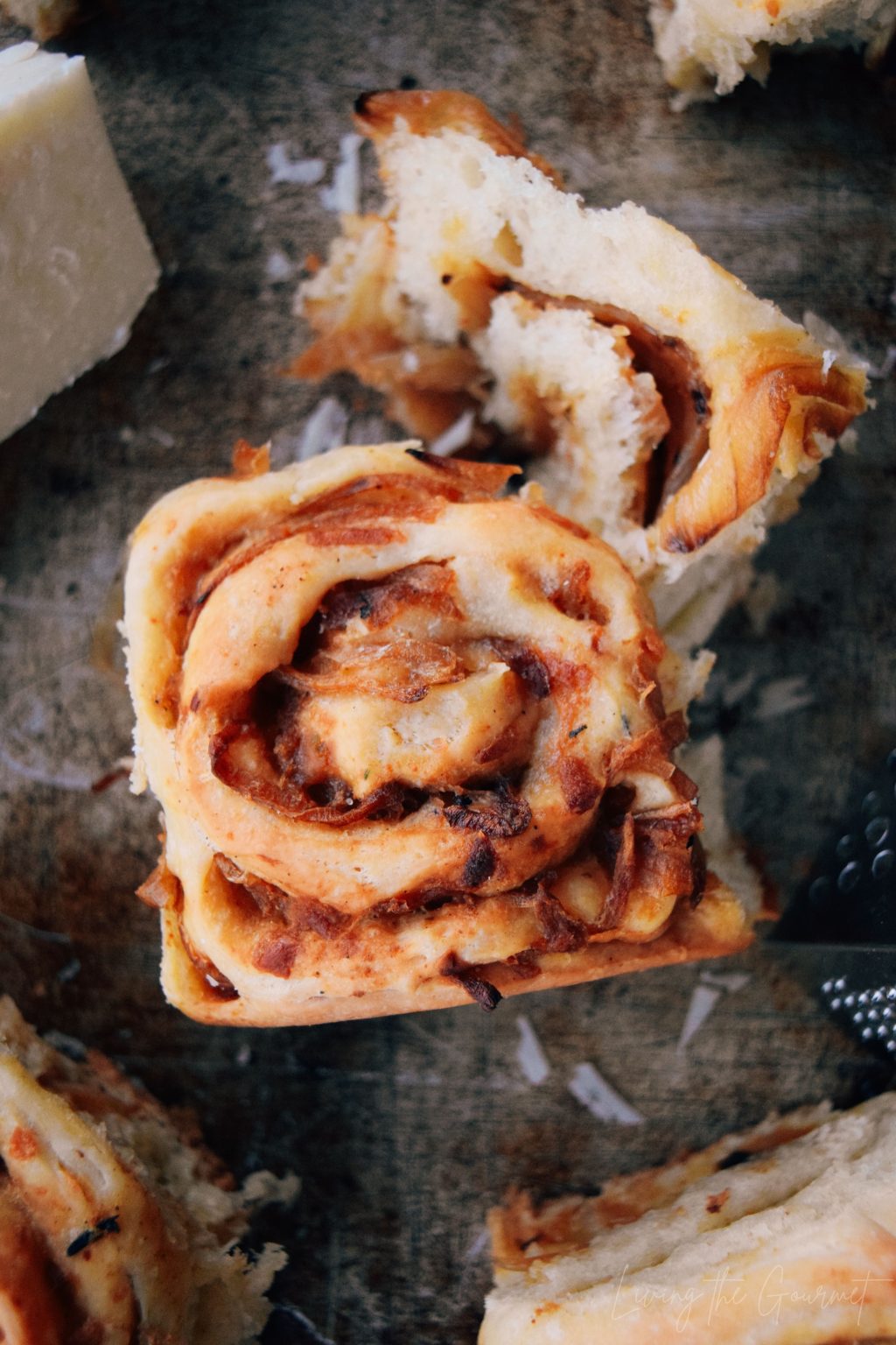 Caramelized Onion & Cheese Rolls Living The Gourmet