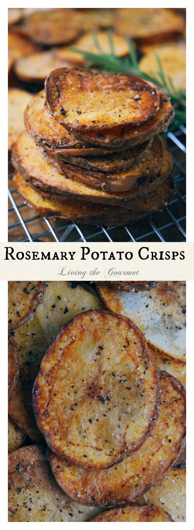 Rosemary Potato Crisps - Living The Gourmet