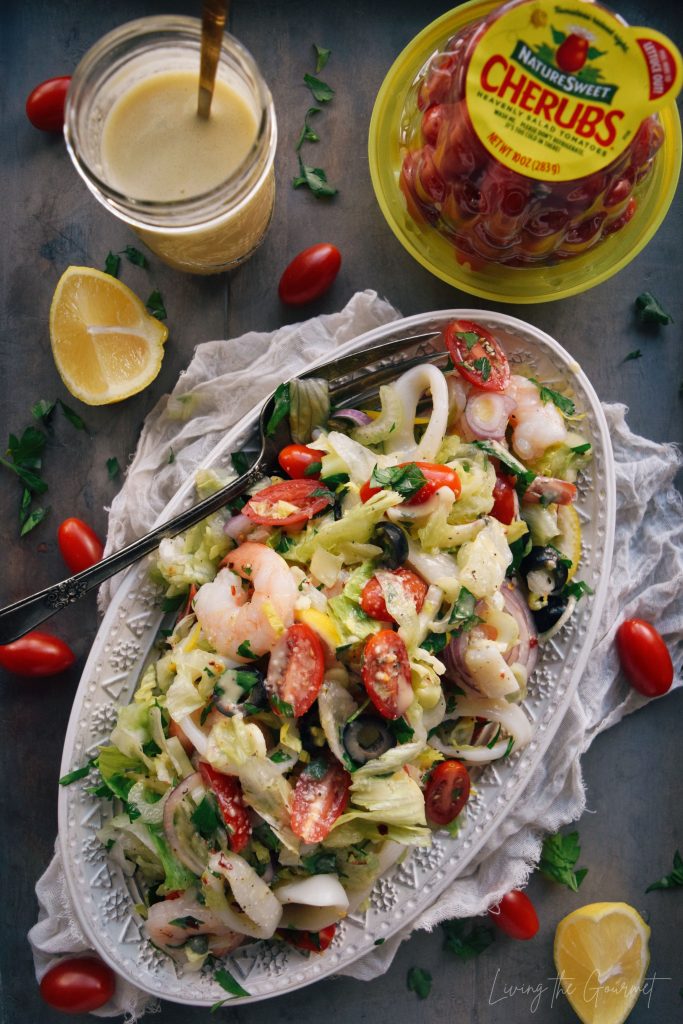 Easy Seafood Salad with Italian Dressing