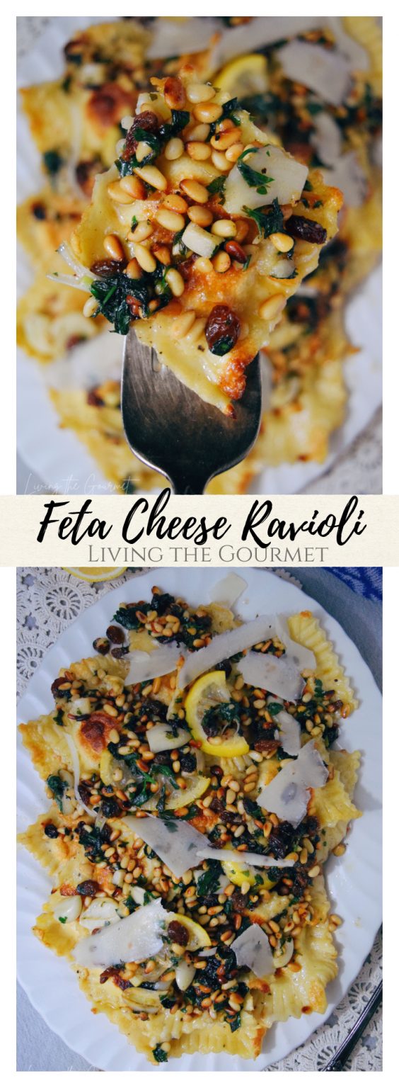 Feta Cheese & Pignoli Ravioli Living The Gourmet