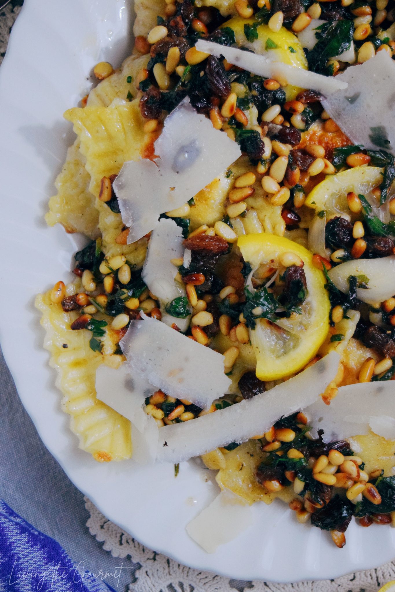 Feta Cheese & Pignoli Ravioli Living The Gourmet