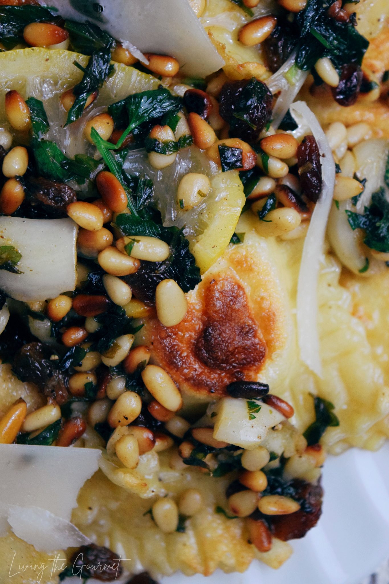 Feta Cheese & Pignoli Ravioli Living The Gourmet