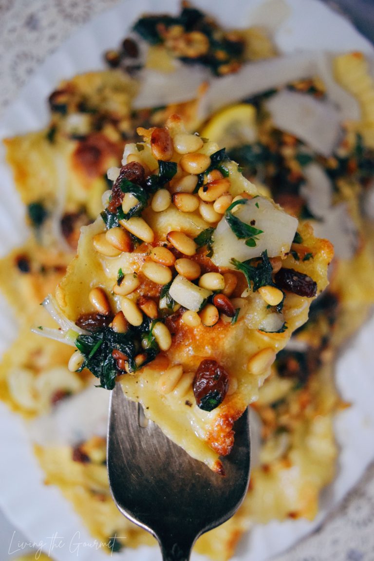 Feta Cheese & Pignoli Ravioli Living The Gourmet