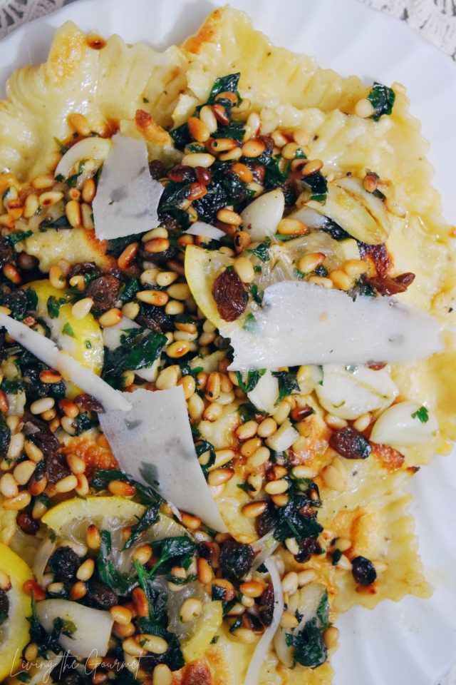 Feta Cheese & Pignoli Ravioli Living The Gourmet