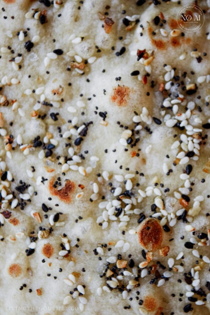 Seasoned fresh pita bread