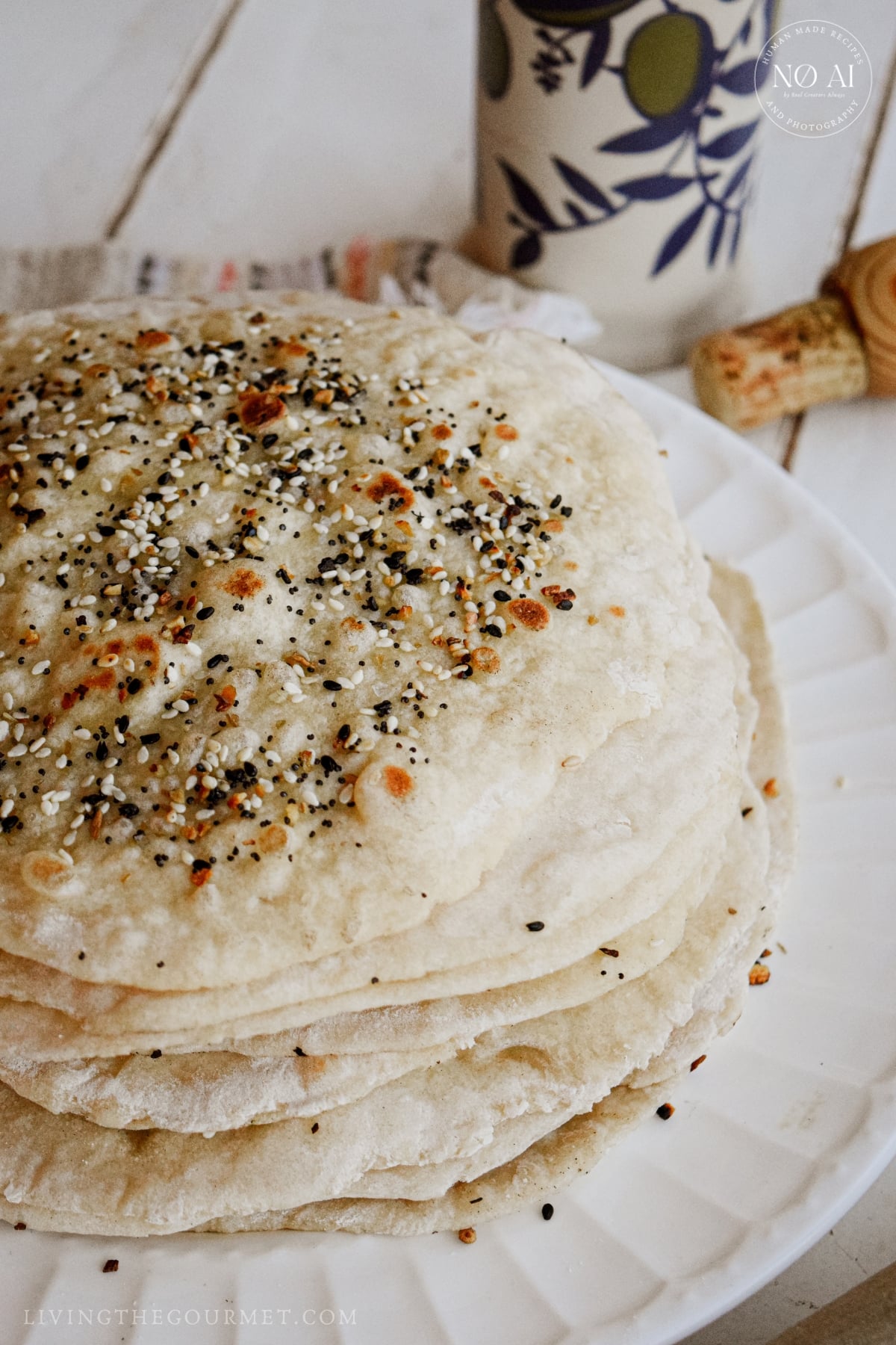 Easy Homemade flatbread made with flour