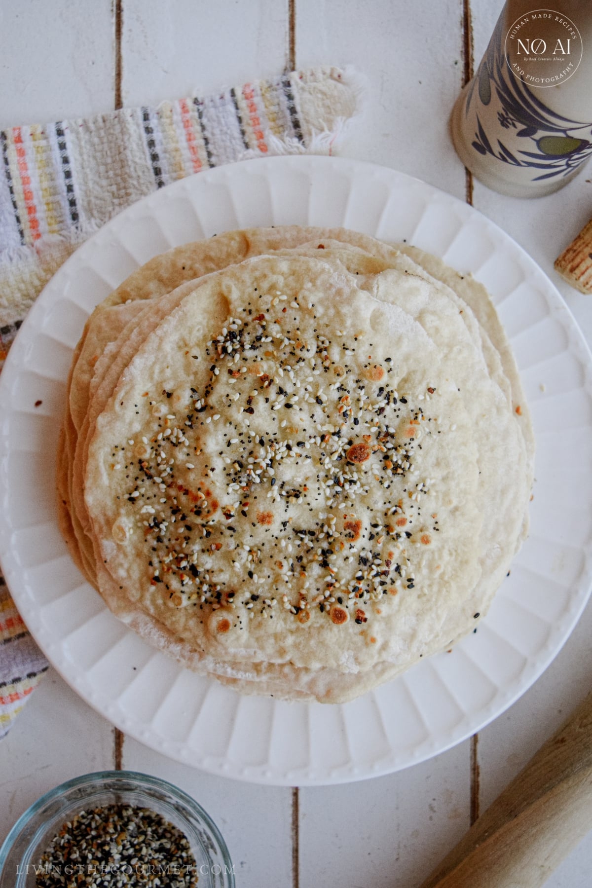 Homemade flatbread