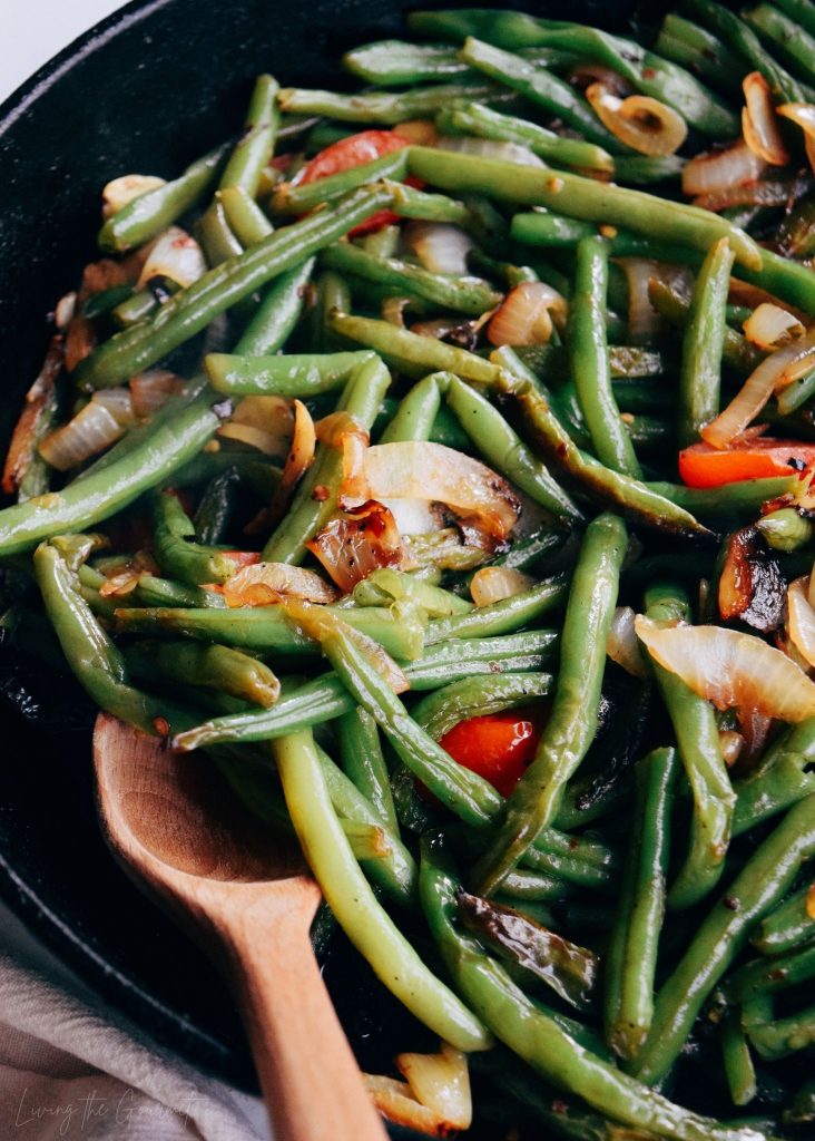 Warm Green Bean Salad - Living The Gourmet