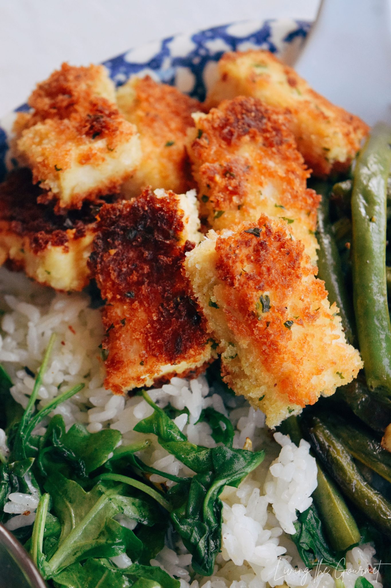 Panko Crusted Tofu Bites Living The Gourmet