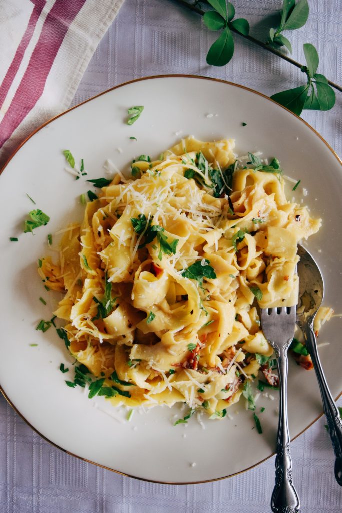 Pappardelle Aglio E Olio