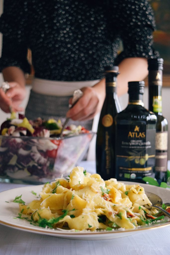 Pappardelle Aglio E Olio Living The Gourmet