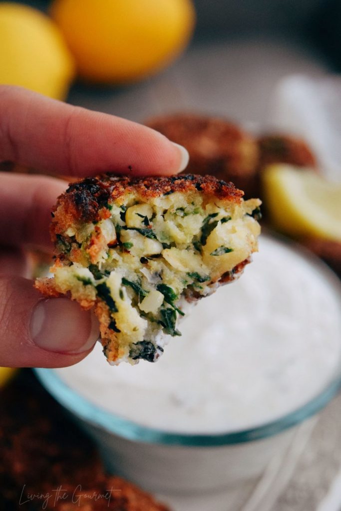 Spinach and Chickpea Falafel