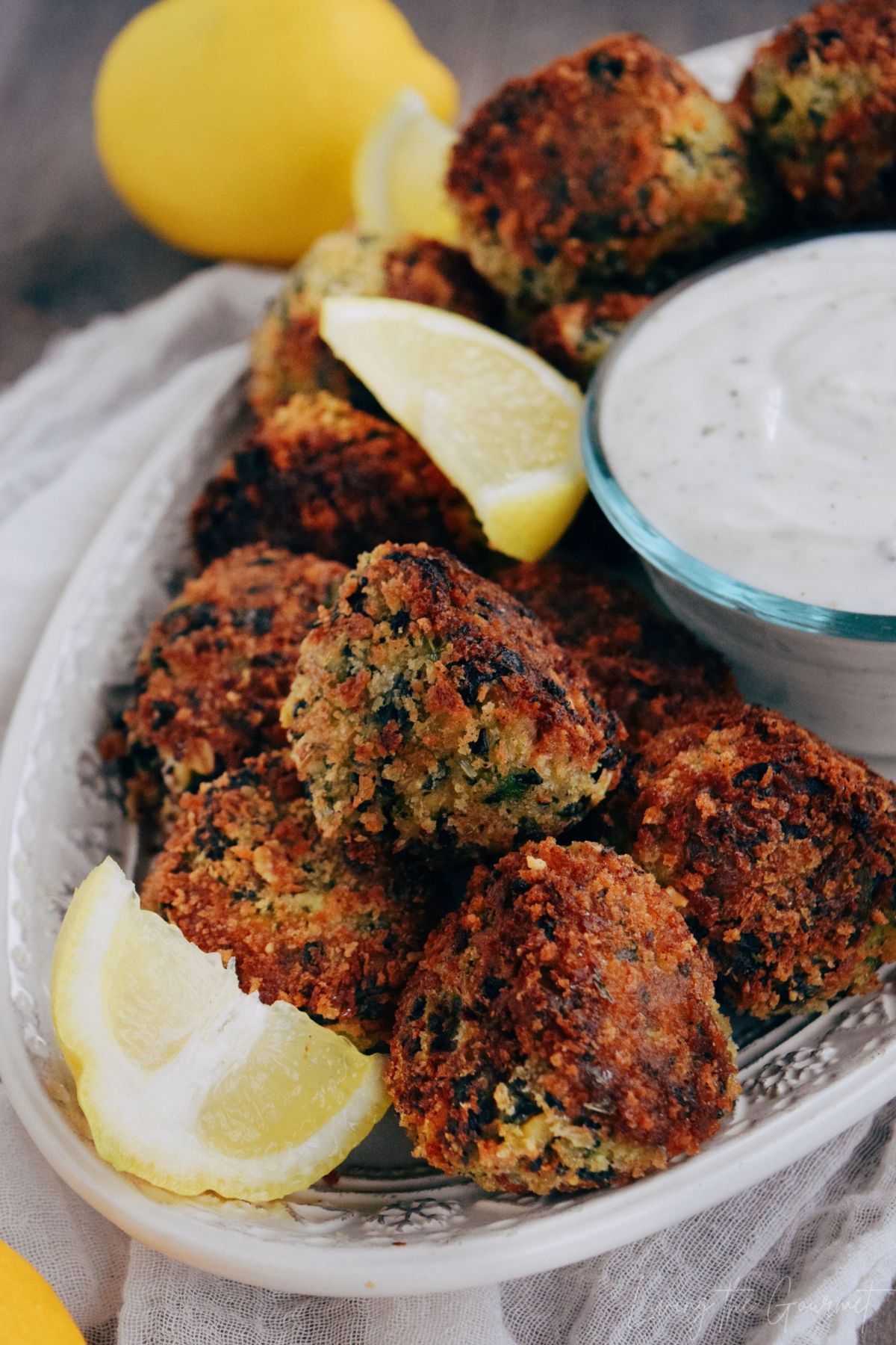 Spinach and Chickpea Falafel