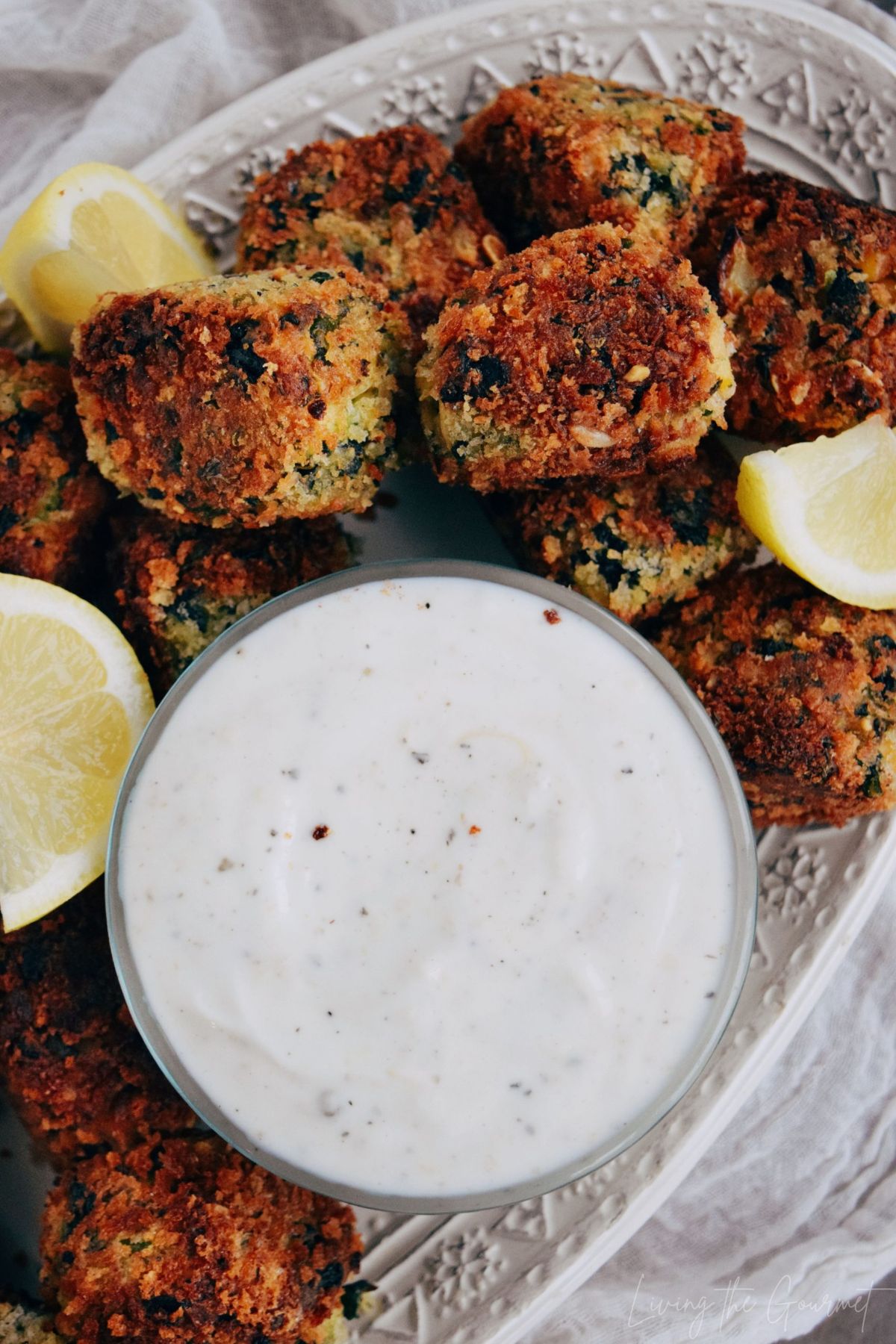 Spinach and Chickpea Falafel