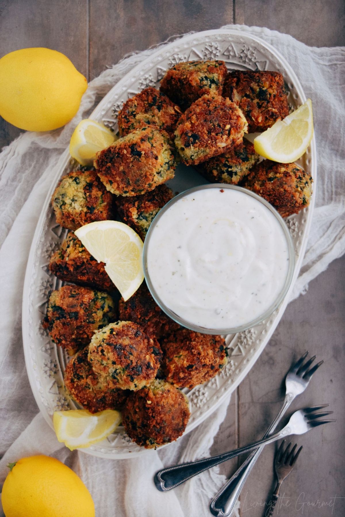 Spinach and Chickpea Falafel