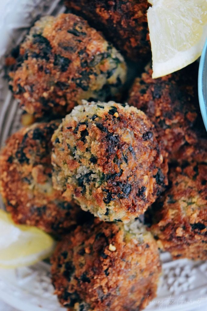 Spinach and Chickpea Falafel