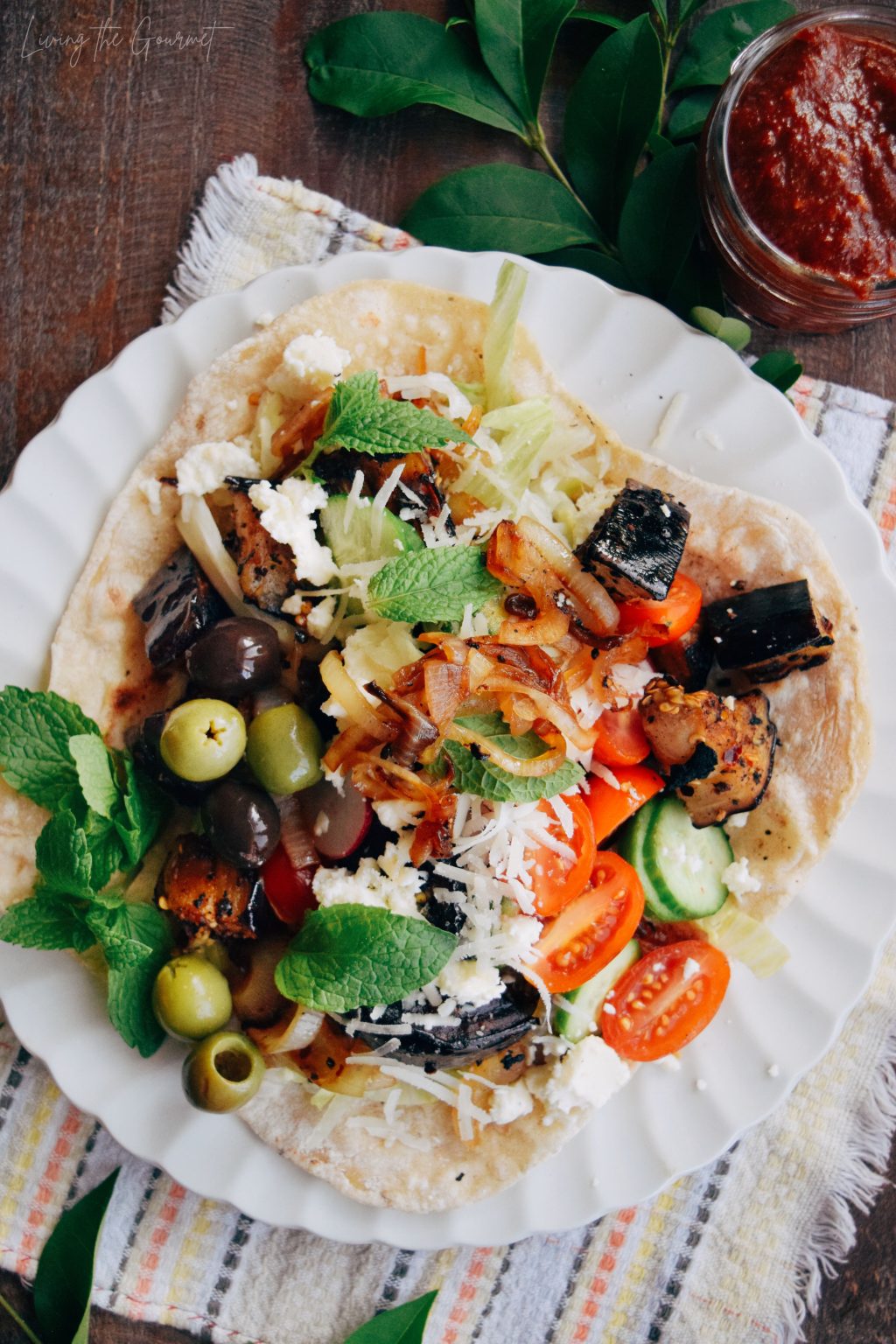 Grilled Eggplant Summer Wraps Living The Gourmet