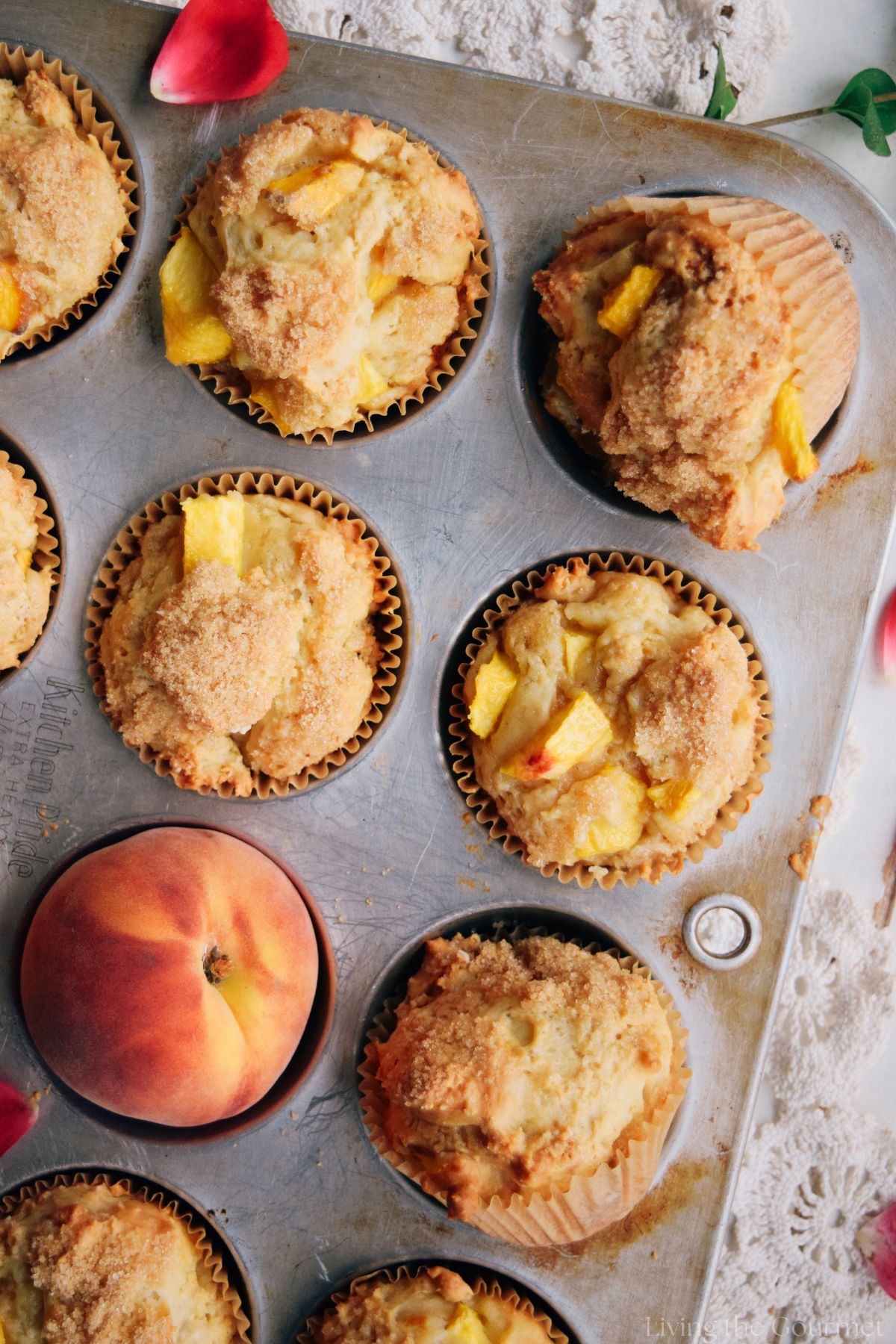 Easy Peach Muffins