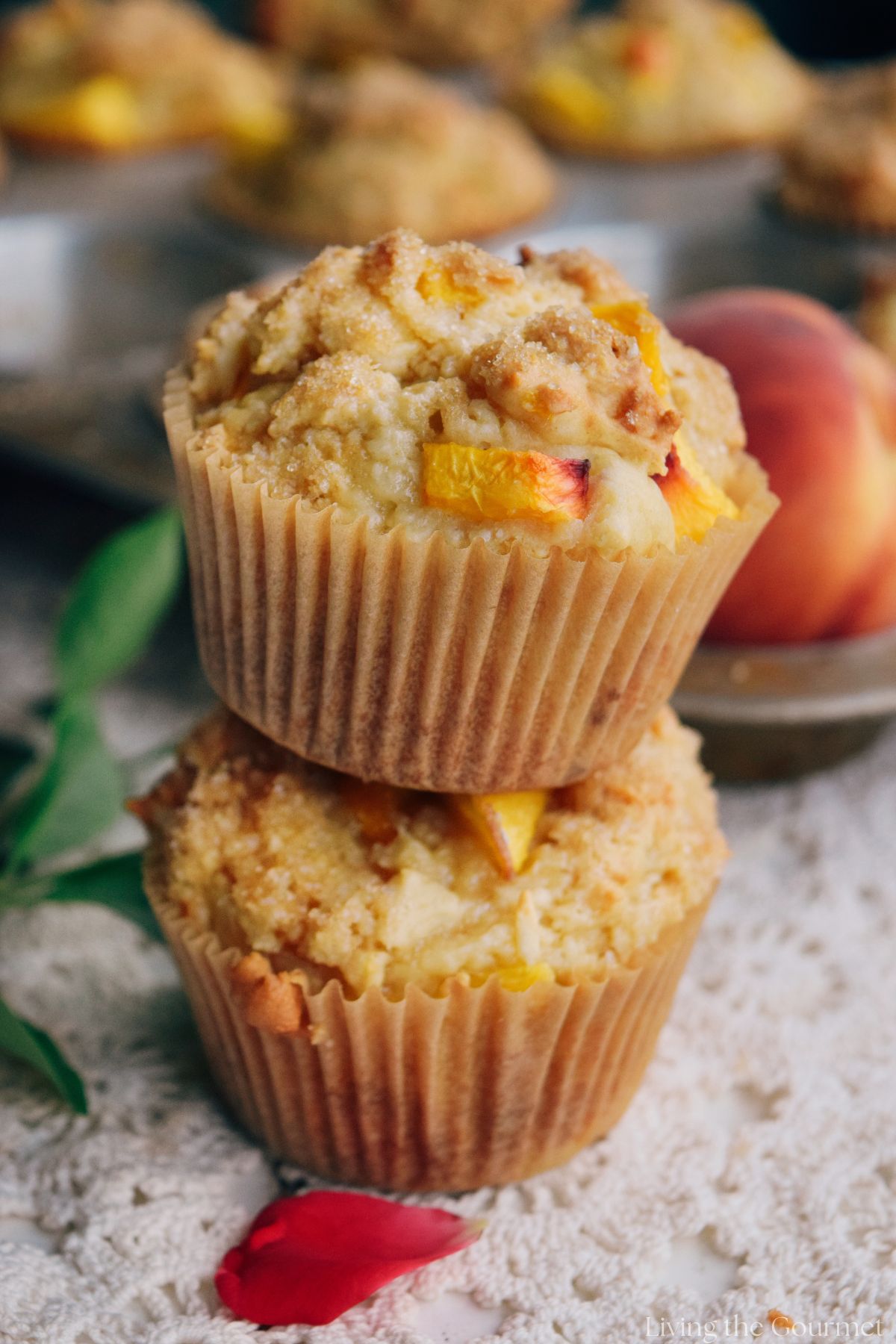 Easy Peach Muffins