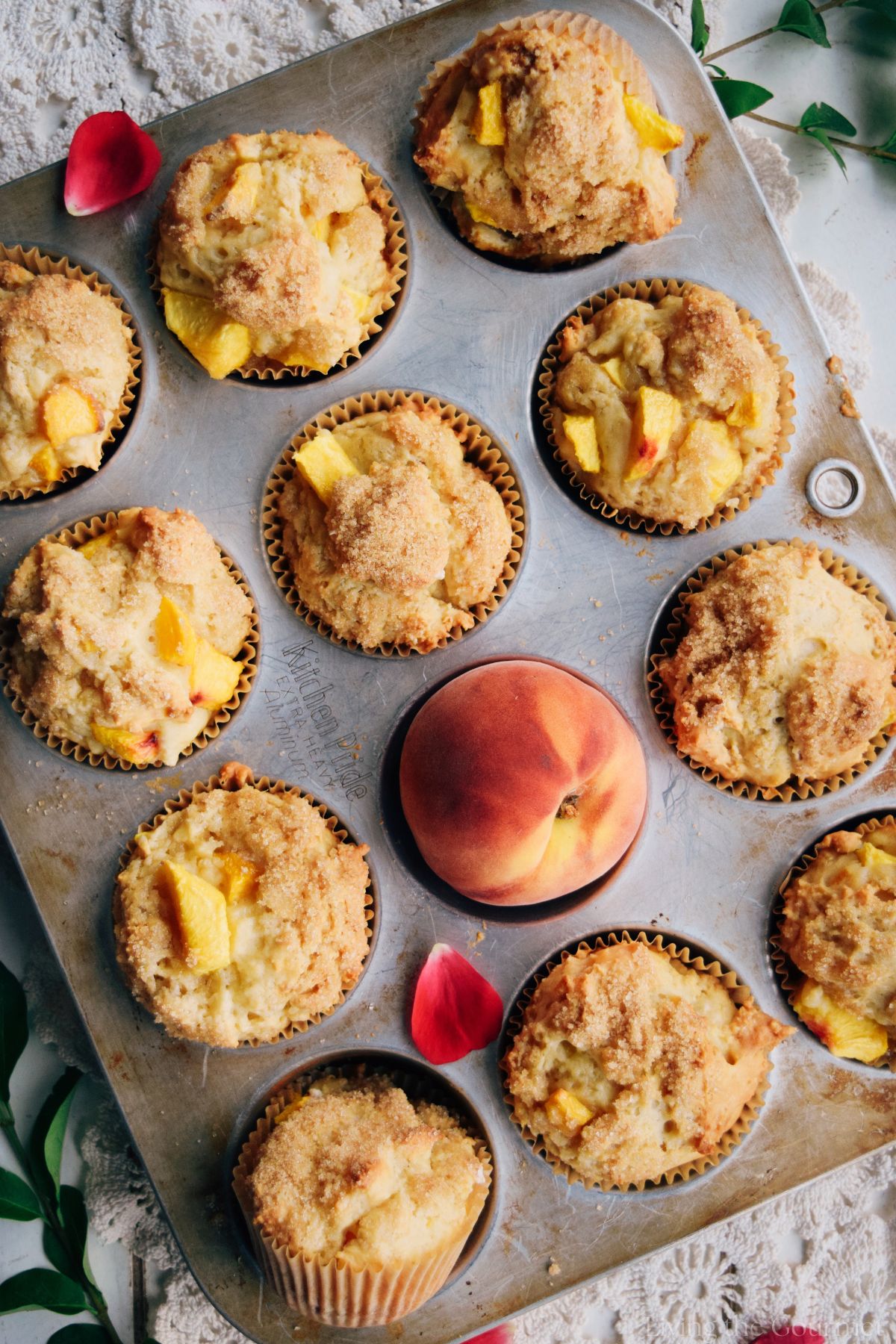 Easy Peach Muffins