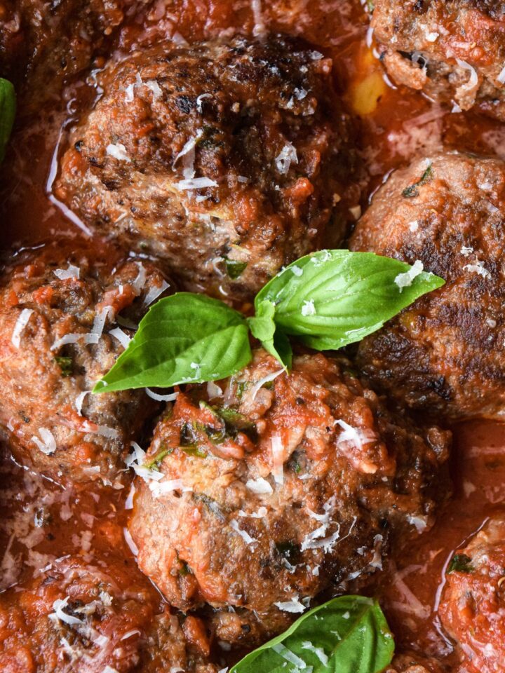 Basil and Garlic Meatballs