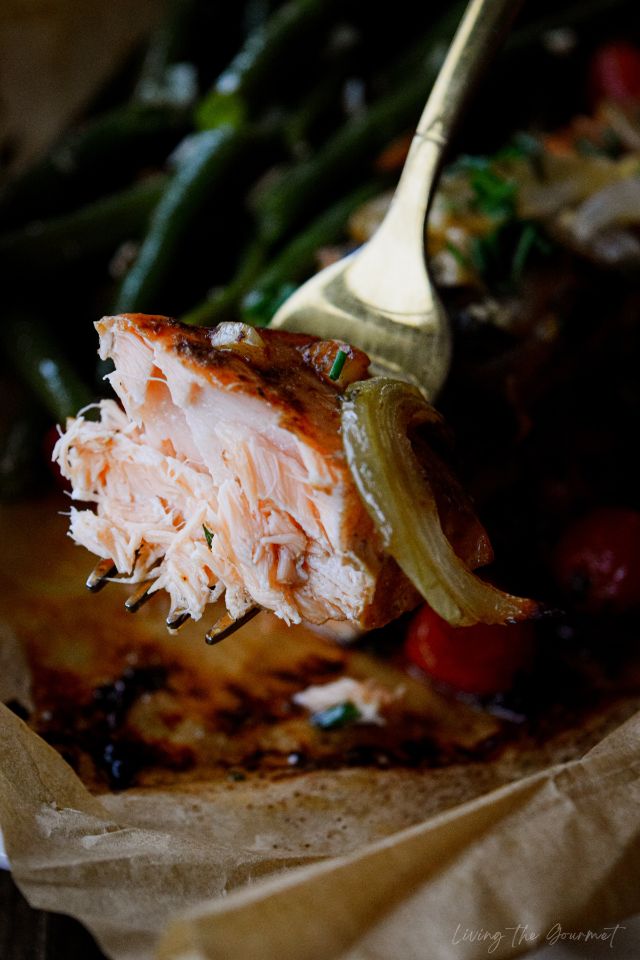 Salmon En Papillote with Miso Butter - WILD GREENS & SARDINES